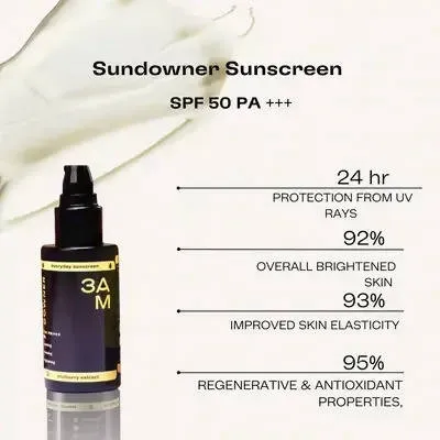 3 AM Sundowner Sunscreen Cream SPF 50