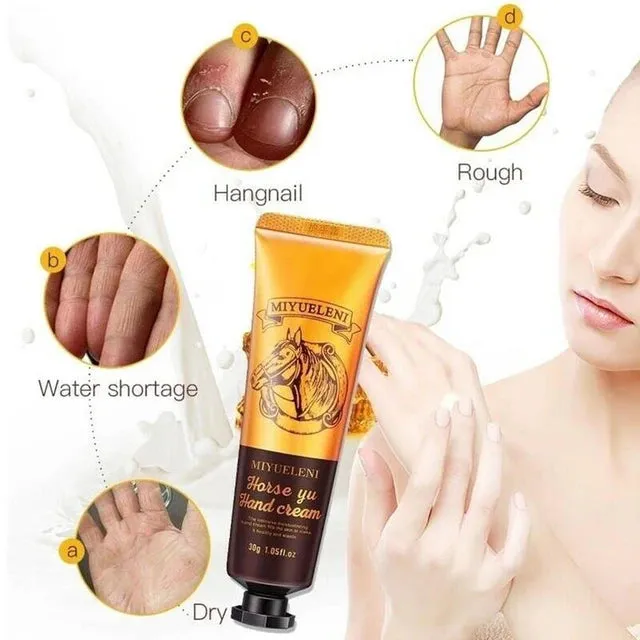 30g Moisture Hand Cream Horse Oil Anti-dryness Hydrating Cream Repair Nourishing Smooth Anti Cream