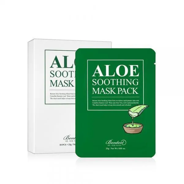 Aloe Vera & Green Tea Revitalizing Sheet Masks - Hydrate and Refresh Your Skin, Set of 10