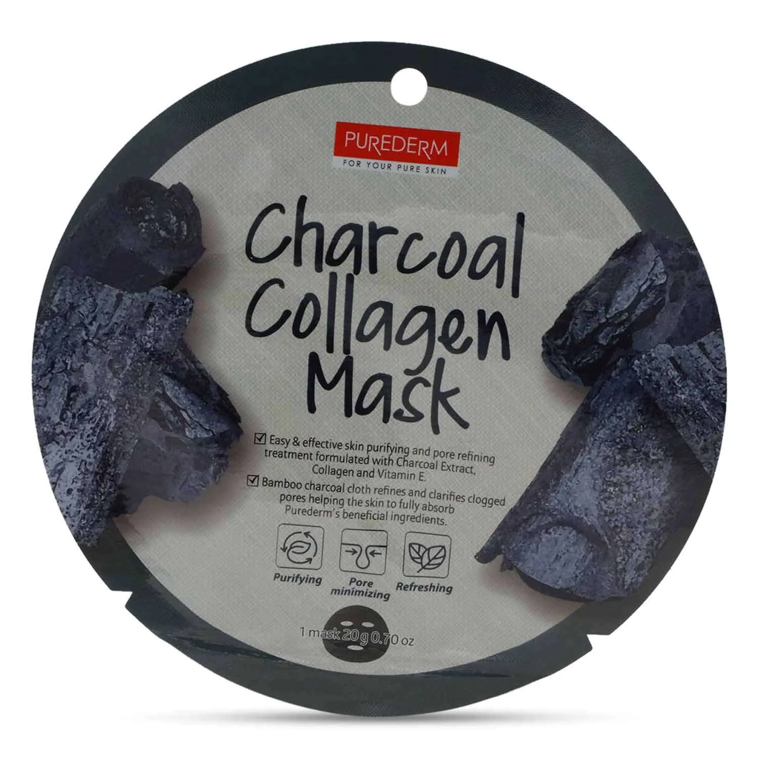 Amirose Purederm Charcoal Collagen Mask