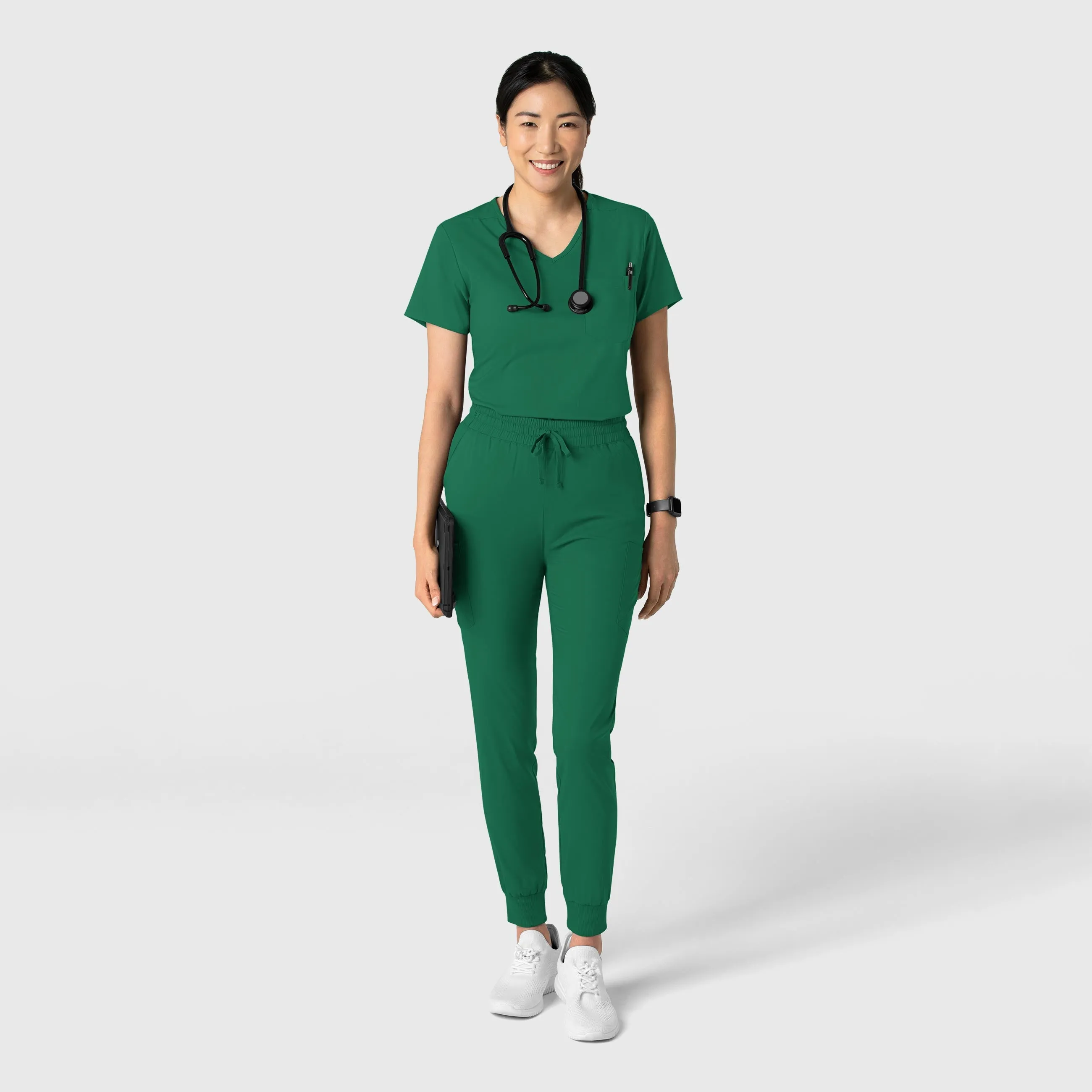 Boundless Women's Tuck-In Scrub Top - Hunter