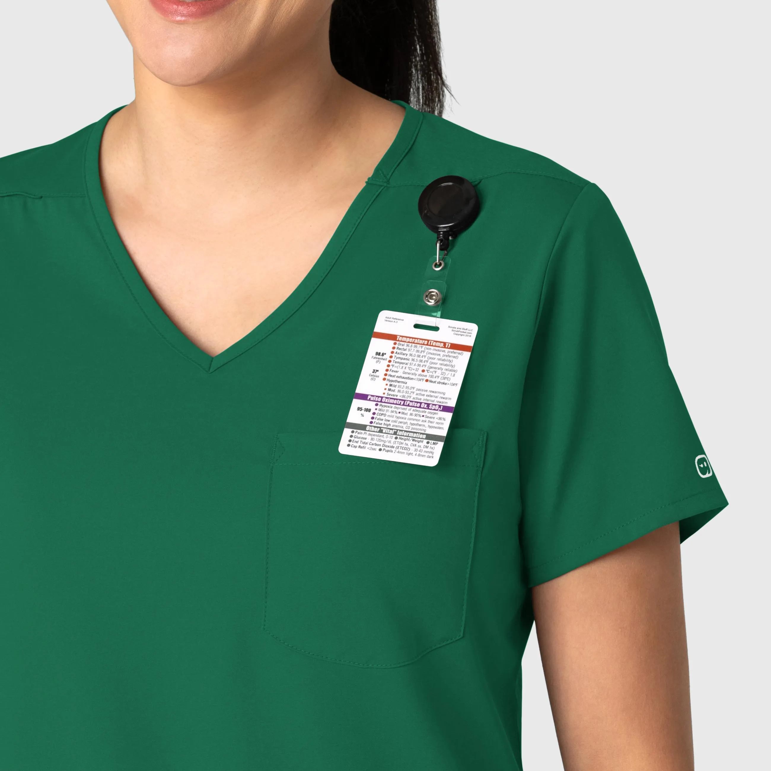 Boundless Women's Tuck-In Scrub Top - Hunter