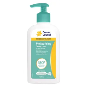 Cancer Council Moisturising Sunscreen Pump SPF 50  200ml