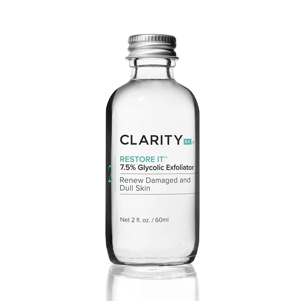 ClarityRx Restore It 7.5% Glycolic Exfoliator