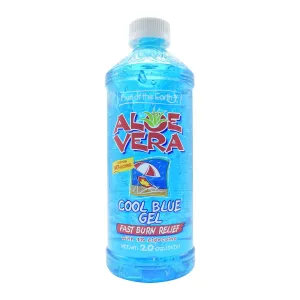 Fruit of the Earth Aloe Vera Cool Blue Gel Burn Relief, 20 Oz.