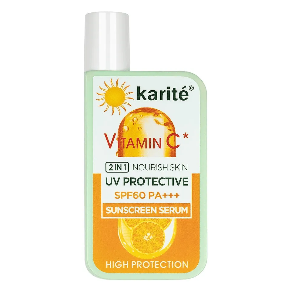 Karite Vitamin C Spf 60 UV Protective Sunscreen Serum - 60ml