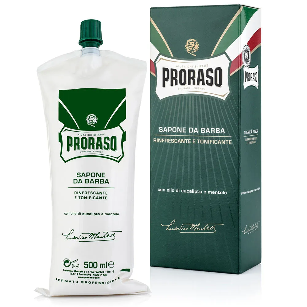 Proraso Eucalyptus & Menthol Refresh Shaving Cream Tube 500ml