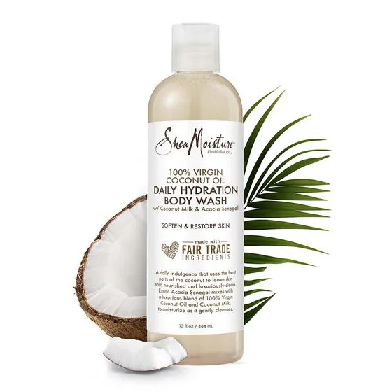 Shea Moisture 100% Virgin Coconut Oil Daily Hydration Body Wash 384ml