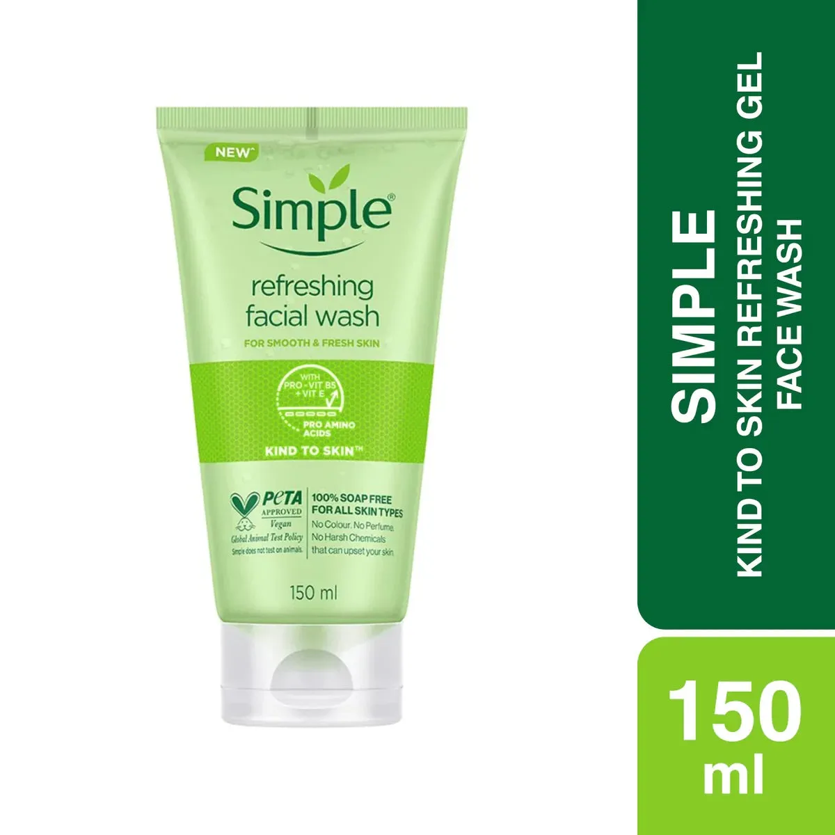 Simple Kind to Skin Refreshing Facial Gel Wash (150ml)