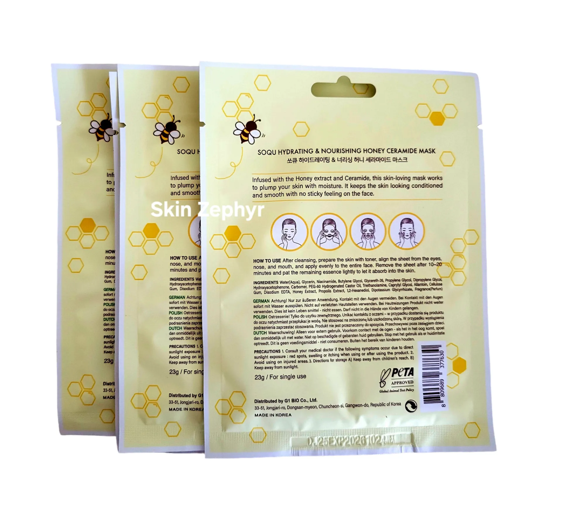 Soqu Honey Ceramide Mask