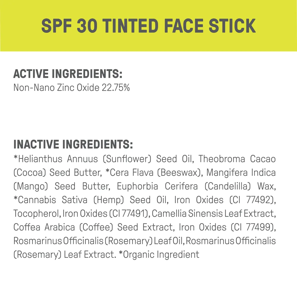 TINTED FACE STICK SPF 30 | BRONZE-2 Pack